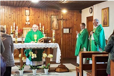 Msza św. w sanktuarium-kaplicy św. Maksymiliana